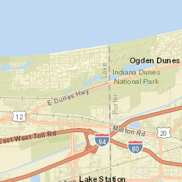 Ogden Dunes Street Map