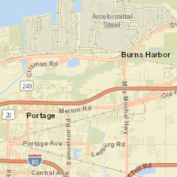 Portage Street Map