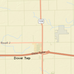 Ottokee Ohio Street Map