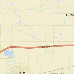 Delta Heights Ohio Street Map