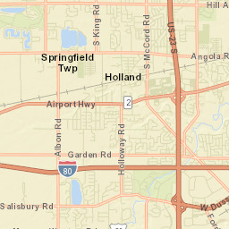 Sandburr Corners Ohio Street Map