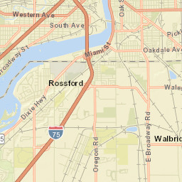 Valley Hills Ohio Street Map