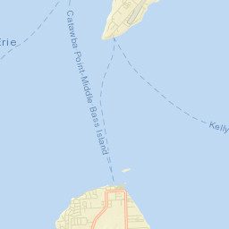 Catawba Island Ohio Street Map