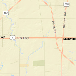 Montville Ohio Street Map