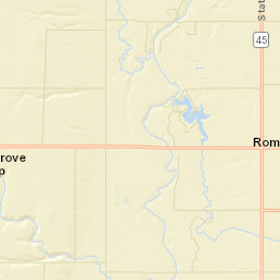 Rome Ohio Street Map