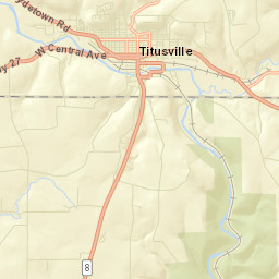 Titusville Street Map