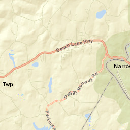 Narrowsburg New York Street Map