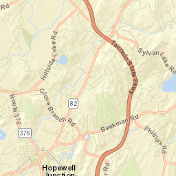 Hopewell Junction New York Street Map