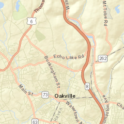 Waterville Connecticut Street Map