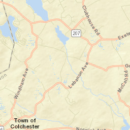 Exeter Connecticut Street Map