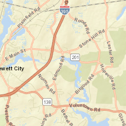 Pachaug Connecticut Street Map