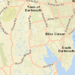 Bliss Corner Street Map