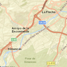 Simancas Street Map