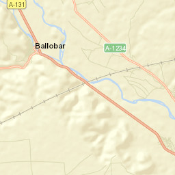 Ballobar Street Map