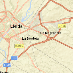 Lleida Street Map