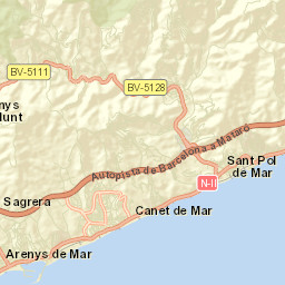 Canet de Mar Street Map