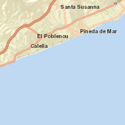 Pineda de Mar Street Map