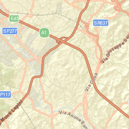 Frosinone Street Map