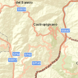 Castropignano Street Map