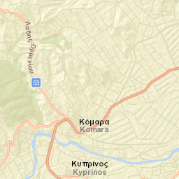 Kyprínos Street Map
