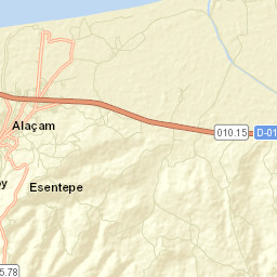 Alaçam İlçesi Street Map