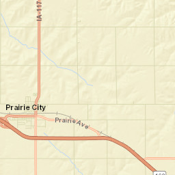 Prairie City Street Map