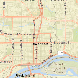 Davenport Street Map