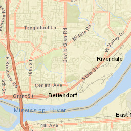 Bettendorf Street Map