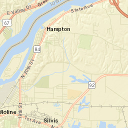 1500-1598 14th St East Moline IL Street Map