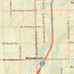 Shorewood Street Map
