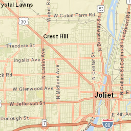 Joliet Street Map