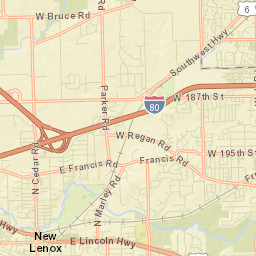 New Lenox Street Map