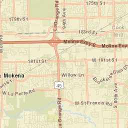Frankfort Square Street Map