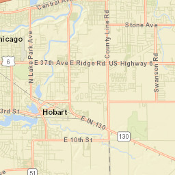 222-798 County Line Road, Hobart, IN Street Map