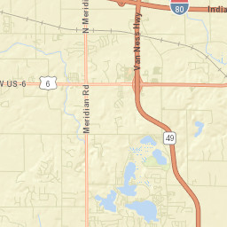 Porter County Street Map