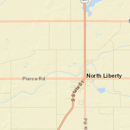 North Liberty Street Map