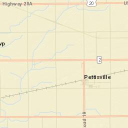 Pettisville Ohio Street Map
