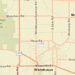 Whitehouse Ohio Street Map