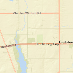 Huntsburg Ohio Street Map