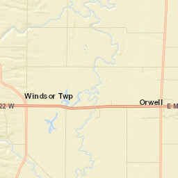 Windsor Ohio Street Map