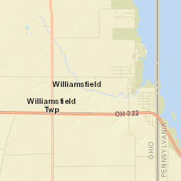 Williamsfield Ohio Street Map
