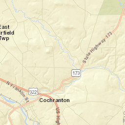 Cochranton Street Map
