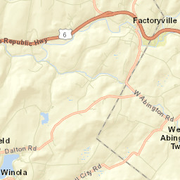 Factoryville Street Map