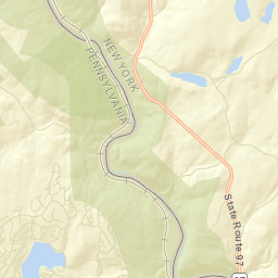 Tusten New York Street Map