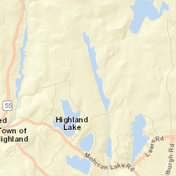 Mohican Lake New York Street Map