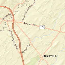 Circleville New York Street Map