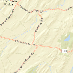 Thompson Ridge New York Street Map