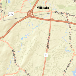 West Cheshire Connecticut Street Map