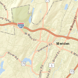 Pratts Corner Connecticut Street Map