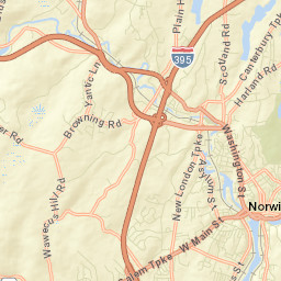 Thamesville Connecticut Street Map